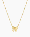 Bow Necklace || option::18K Gold Plated