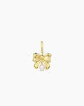Bow Pearl Parker Charm || option::18K Gold Plated