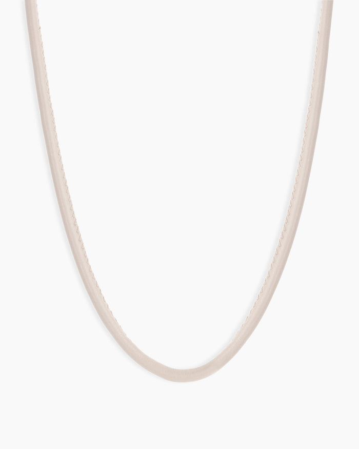 Brooks Necklace || option::18K Gold Plated, Cream