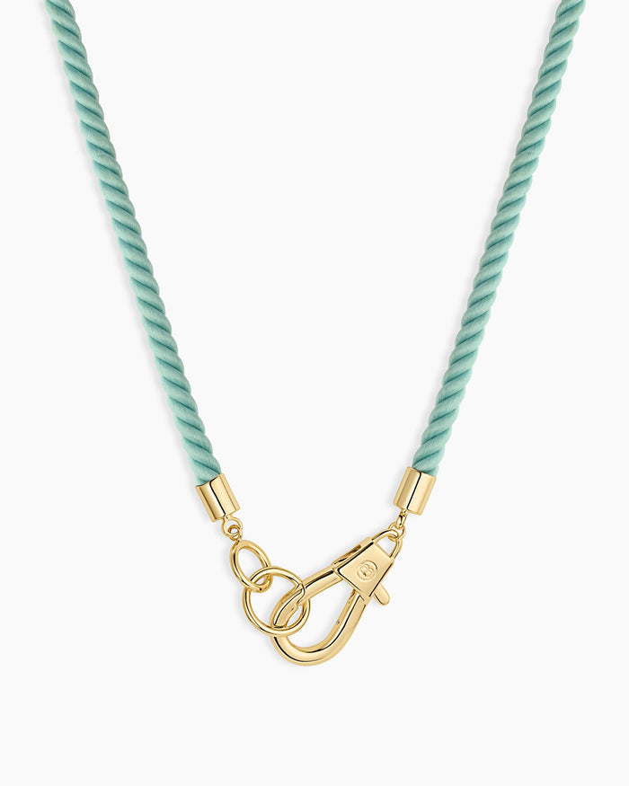 Brooks Rope Necklace || option::18K Gold Plated, Seafoam