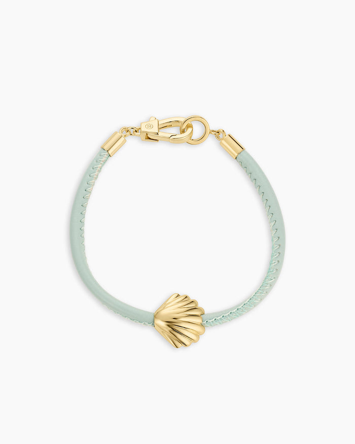 Brooks Scallop Bracelet || option::18K Gold Plated