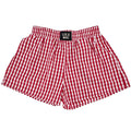 BXGH-RED GINGHAM BOXER SHORT