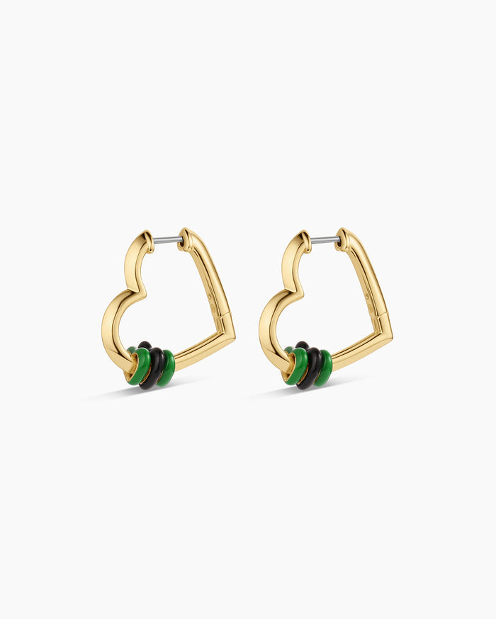 18K Gold Plated / Green