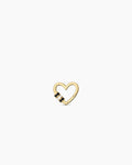 Campbell Heart Carabiner Charm || option::18K Gold Plated