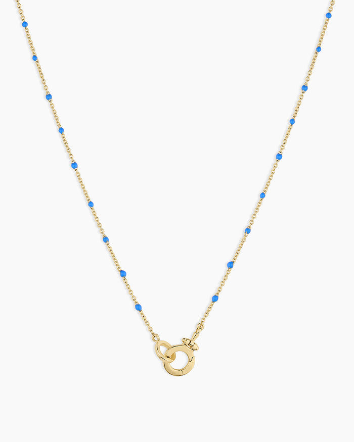 18K Gold Plated / Light Blue