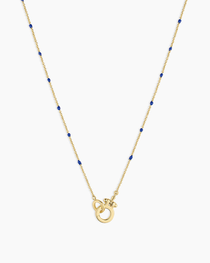 18K Gold Plated / Navy