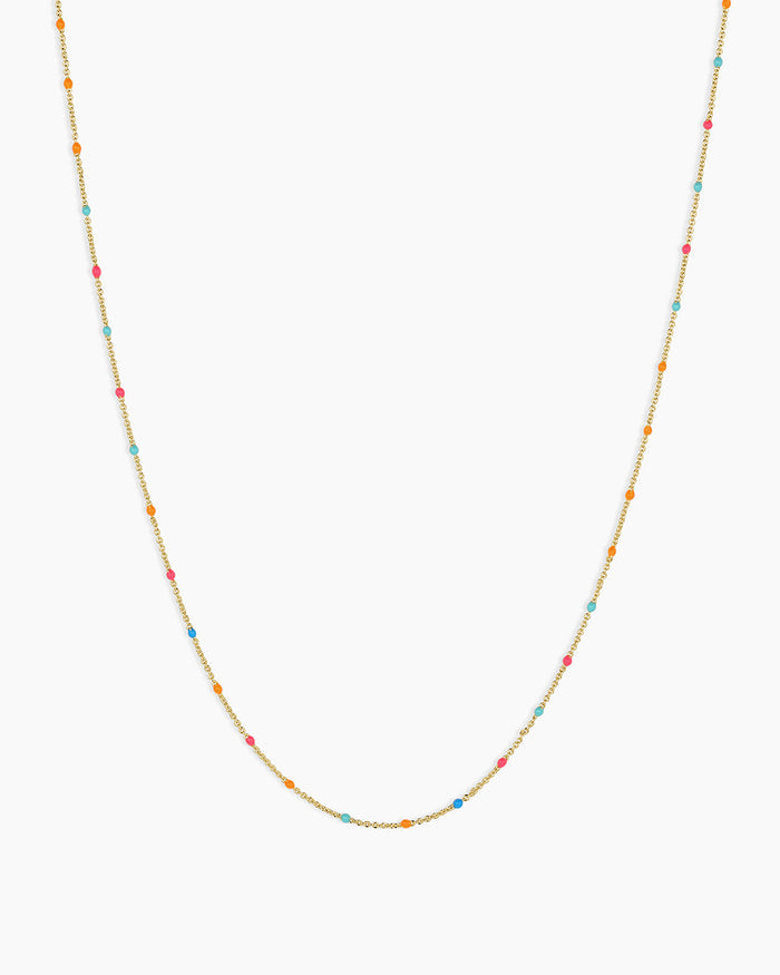 Capri Short Necklace || option::18K Gold Plated, Miami