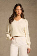 Cashmere Gold Detail Knit - Cream