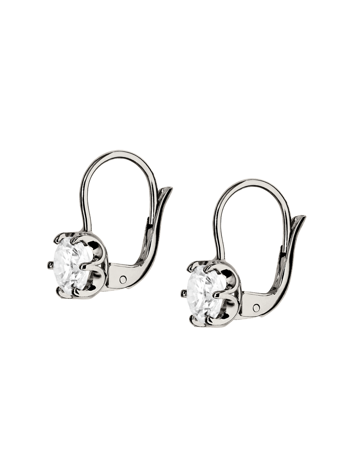 CECILIA EARRINGS IN MOISSANITE, STERLING SILVER