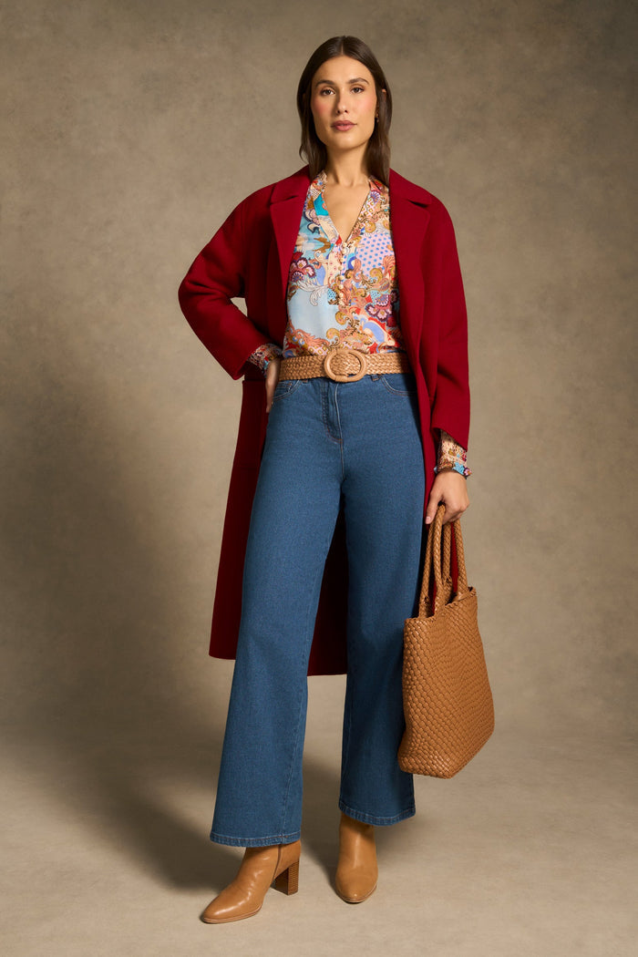 Celeste Georgette Blouse - Rococo Reverie Print