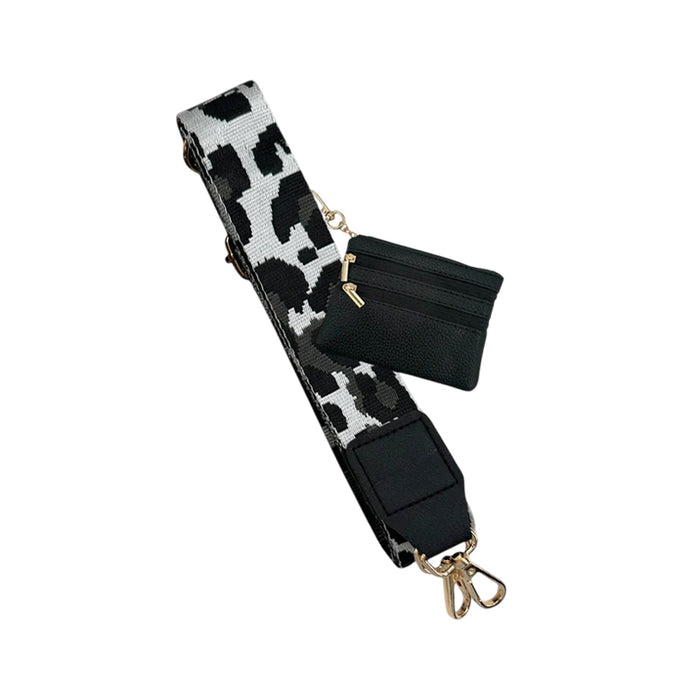 CG8844-12 Cell Phone Crossbody Leopard Black Grey