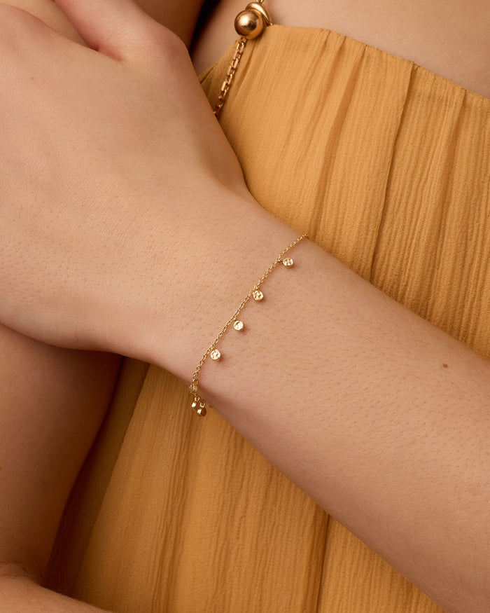 Chloe Mini Bracelet || option::18K Gold Plated