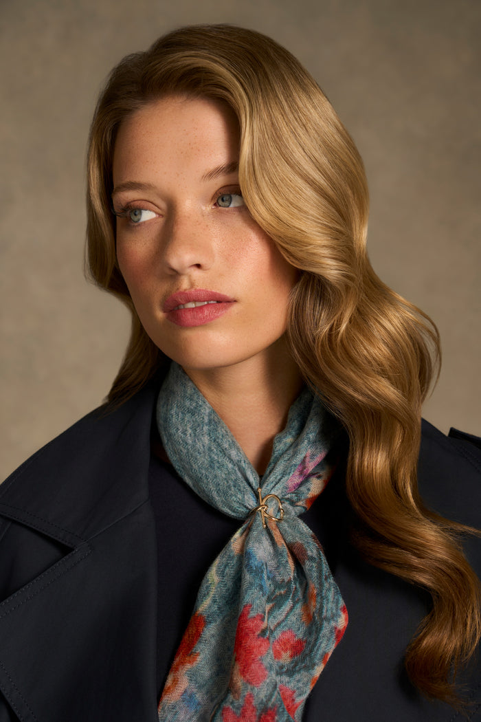 Circle Hardware Scarf Ring - Gold