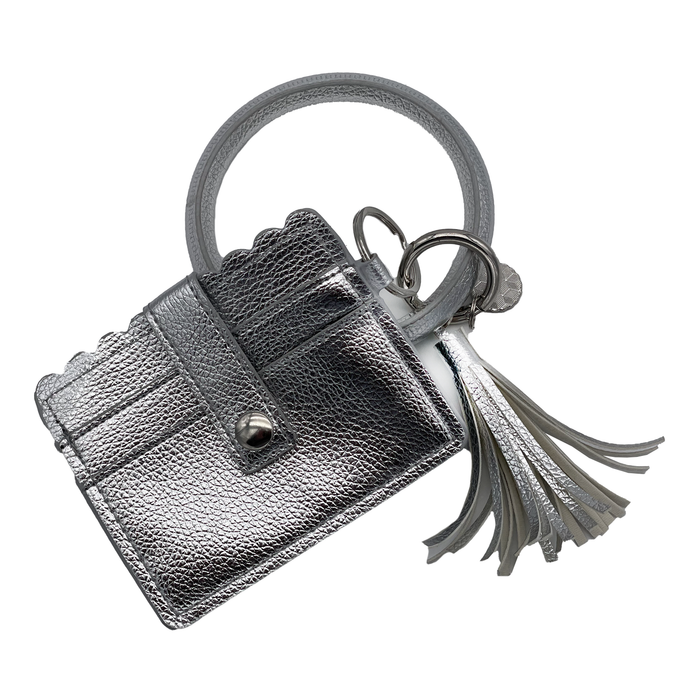 CL-7848 WRISTLET ID WALLET SILVER
