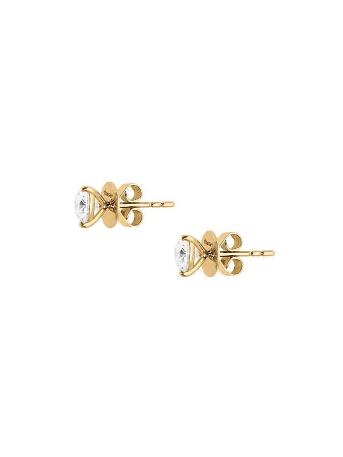 CLASSIC MARTINI STUD EARRINGS IN MOISSANITE, 18K GOLD VERMEIL