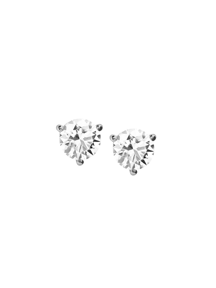 CLASSIC MARTINI STUD EARRINGS IN MOISSANITE, STERLING SILVER
