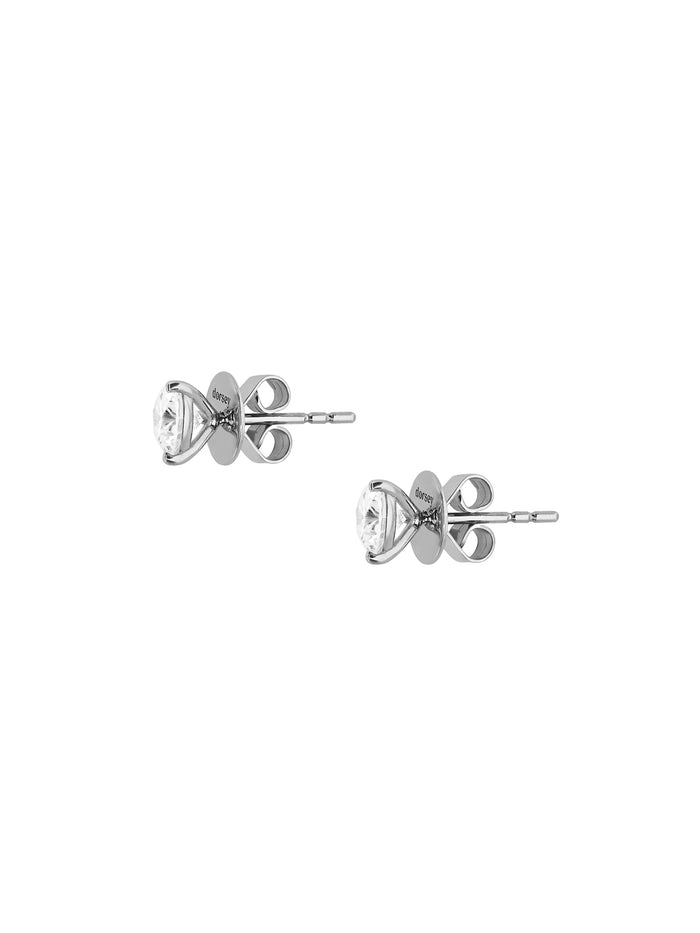 CLASSIC MARTINI STUD EARRINGS IN MOISSANITE, STERLING SILVER