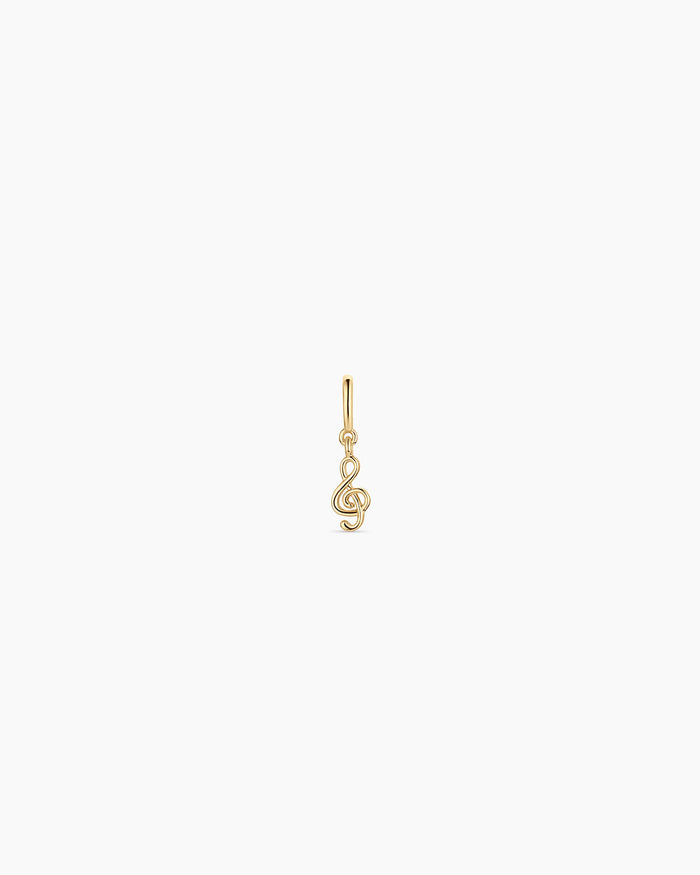 Clef Parker Charm || option::18K Gold Plated