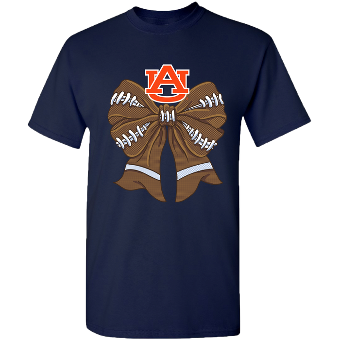 COLLEGE- AU - 4 - AU FOOTBALL BOW - NAVY