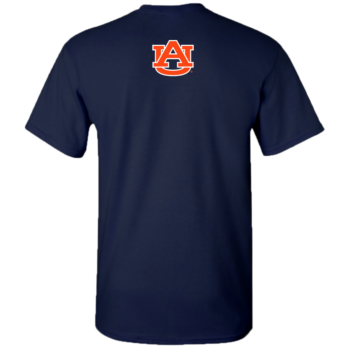 COLLEGE- AU - 4 - AU FOOTBALL BOW - NAVY