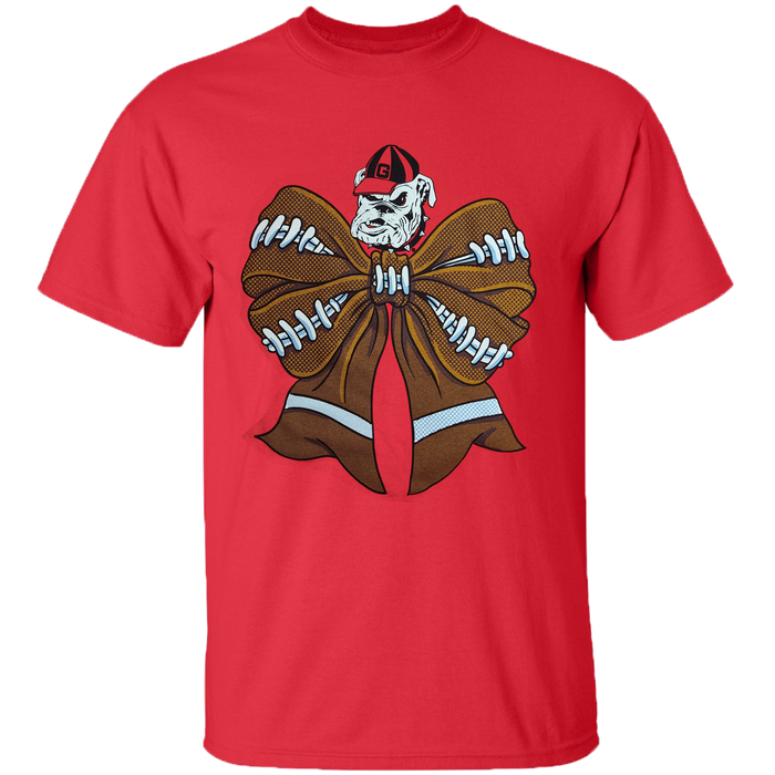 COLLEGE- GEORGIA - 4 - GEORGIA FOOTBALL BOW - RED