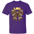 COLLEGE- LSU - 4 - LSU FOOTBALL BOW - PURPLE