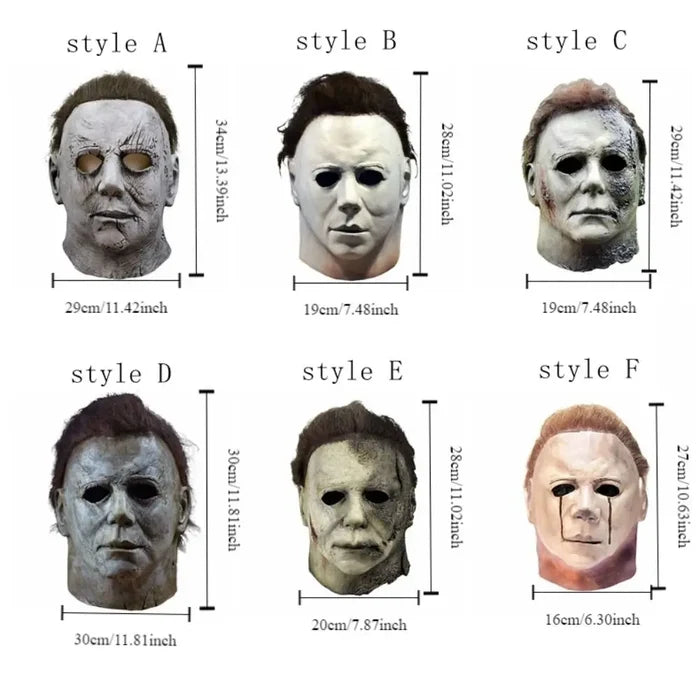 Costume Mask Horror Michael Myers Mask Realistic Creative Killer Mask Latex Halloween Masks Cosplay