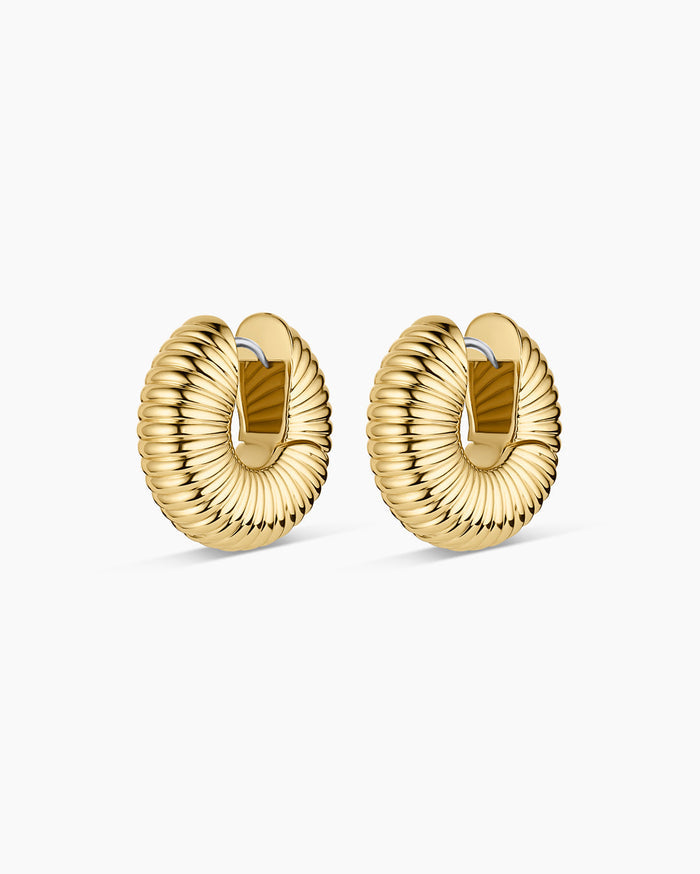 Cress Huggies || option::18K Gold Plated
