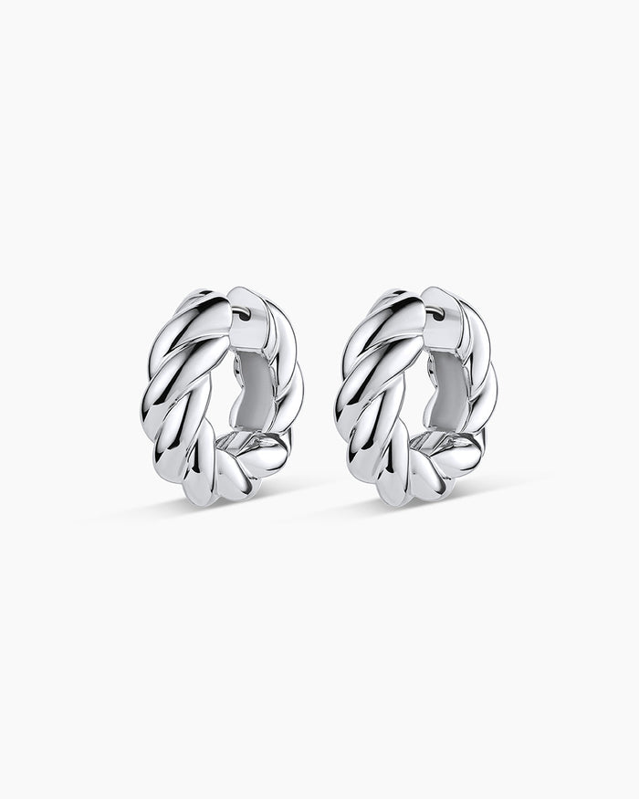 Crew Helium Hoops || option::Silver Plated