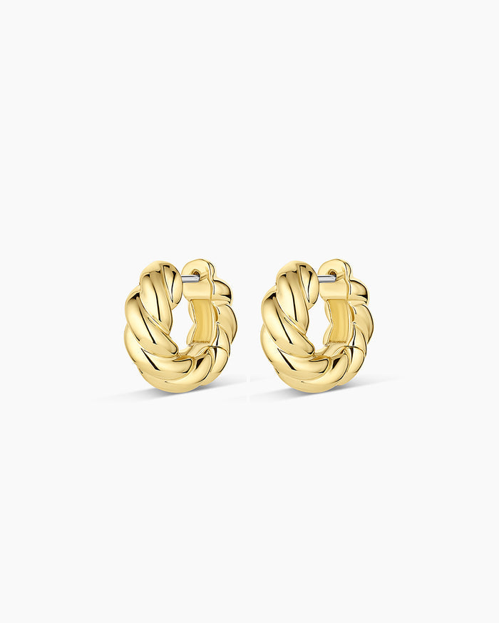Crew Helium Huggies || option::18K Gold Plated
