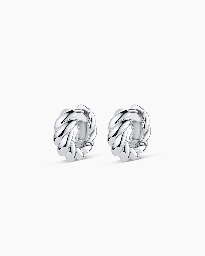 Crew Helium Huggies || option::Silver Plated