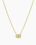 Crew Interlocking Necklace || option::18K Gold Plated