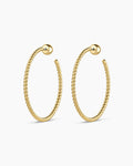 Crew Large Hoops || option::18K Gold Plated