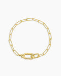Crew Link Bracelet || option::18K Gold Plated