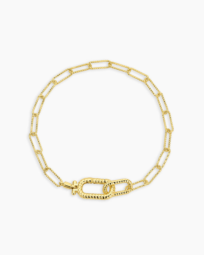 Crew Link Bracelet || option::18K Gold Plated