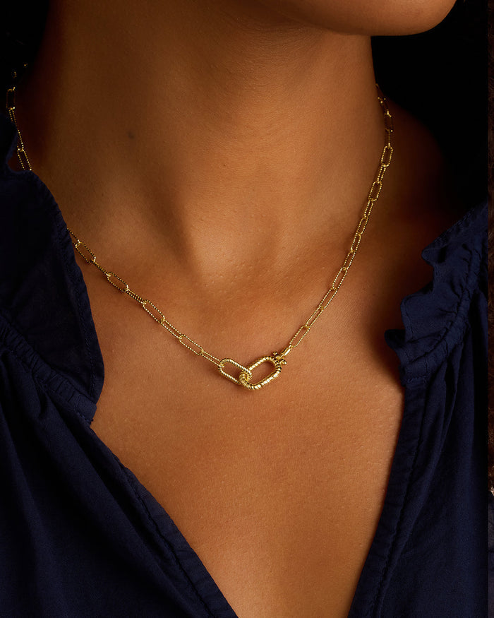 Crew Link Necklace || option::18K Gold Plated