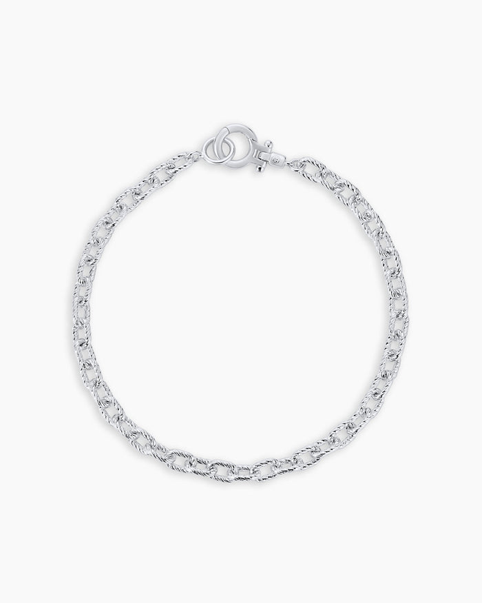 Crew Mini Link Bracelet || option::Silver Plated