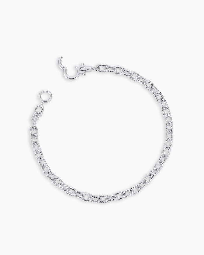 Crew Mini Link Bracelet || option::Silver Plated