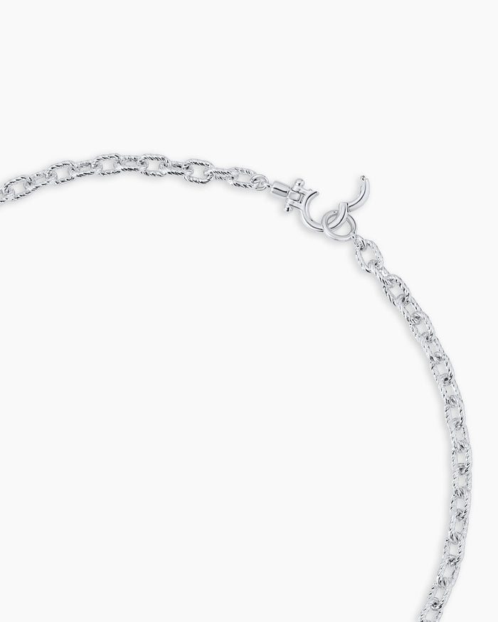 Crew Mini Link Necklace || option::Silver Plated