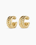 Crew Stacked Hoops || option::18K Gold Plated