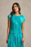 Crushed Shell Top - Tidal Drift Print