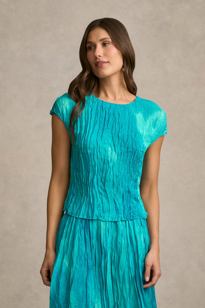Crushed Shell Top - Tidal Drift Print