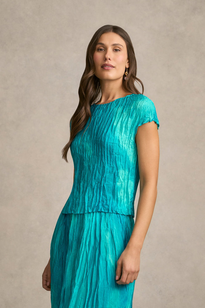 Crushed Shell Top - Tidal Drift Print