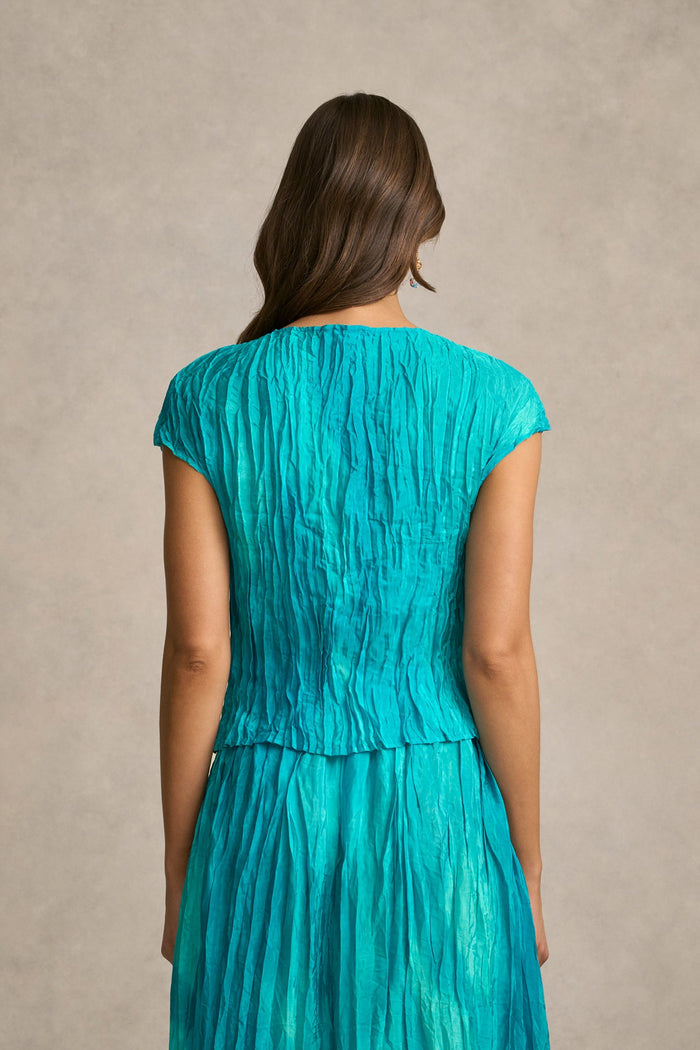 Crushed Shell Top - Tidal Drift Print