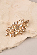 Crystal Brooch - Champagne