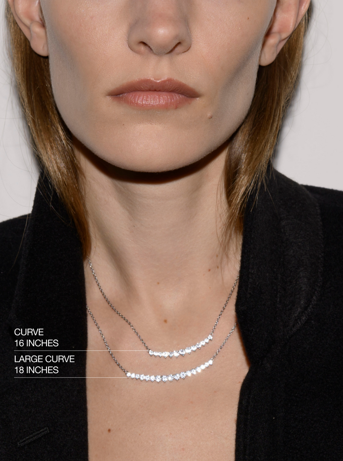 CURVE NECKLACE, STERLING SILVER
