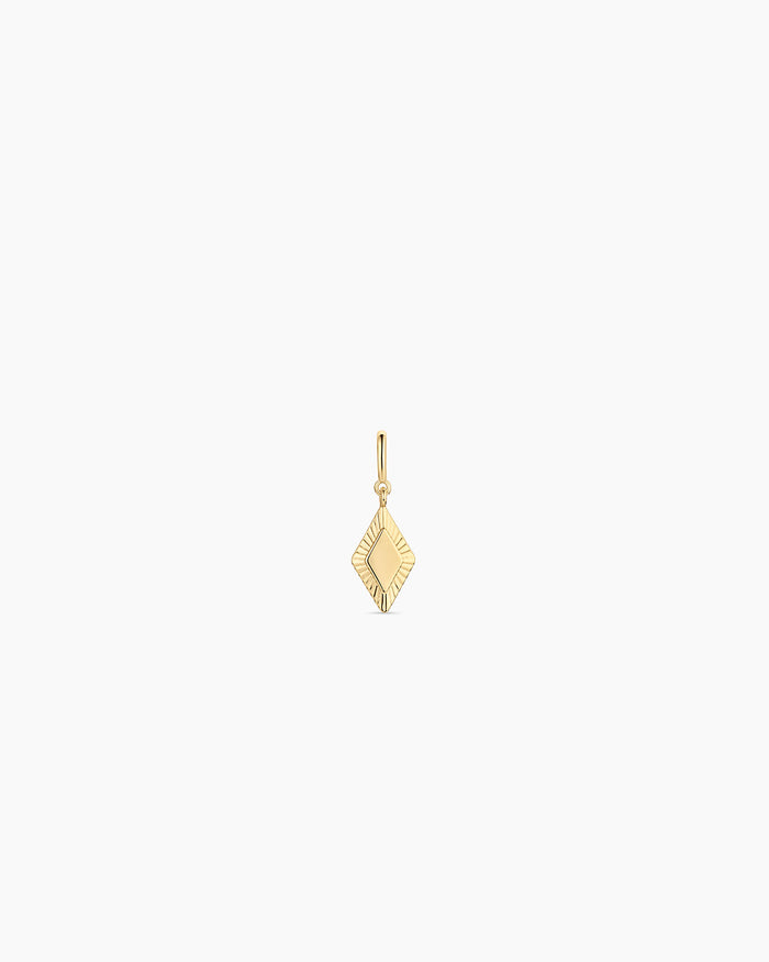 Diamond Parker Charm || option::18K Gold Plated