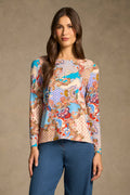 Double Layer Long Sleeve T-Shirt - Rococo Reverie Print