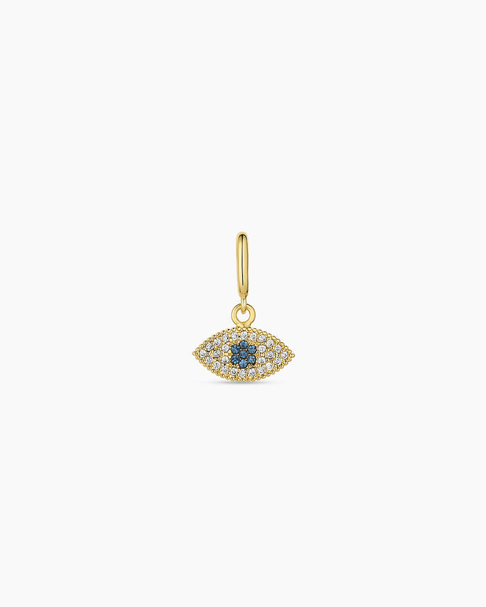 Evil Eye Parker Charm || option::18K Gold Plated, Evil Eye