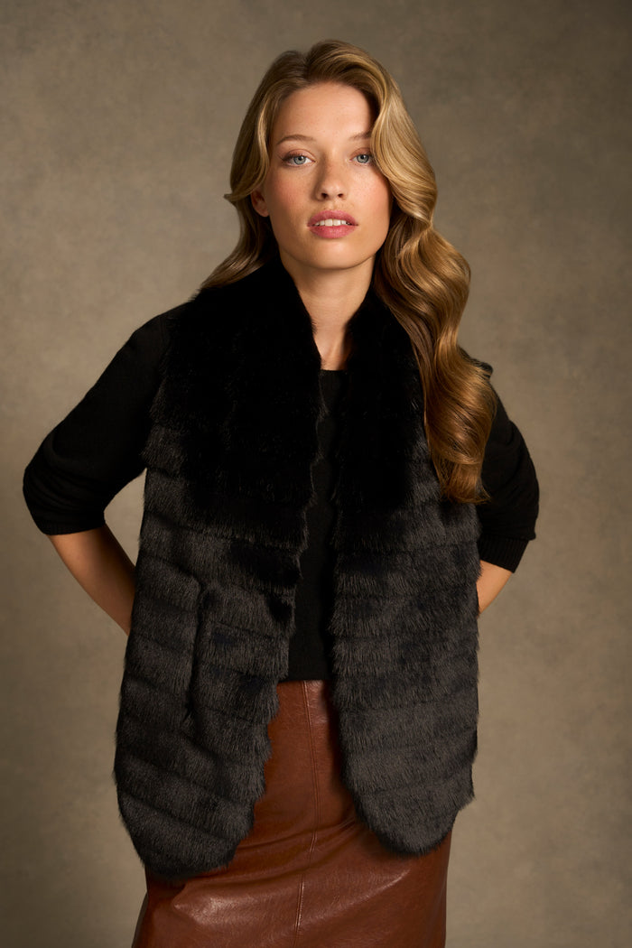 Faux Fur Collar - Black